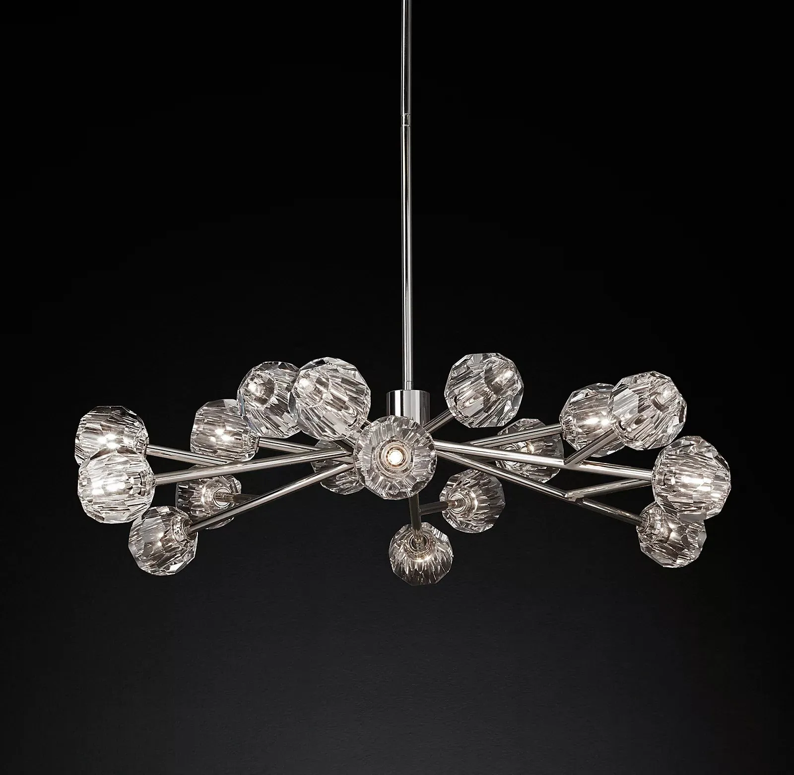 Belle De Crystal Ball Chandelier 48"