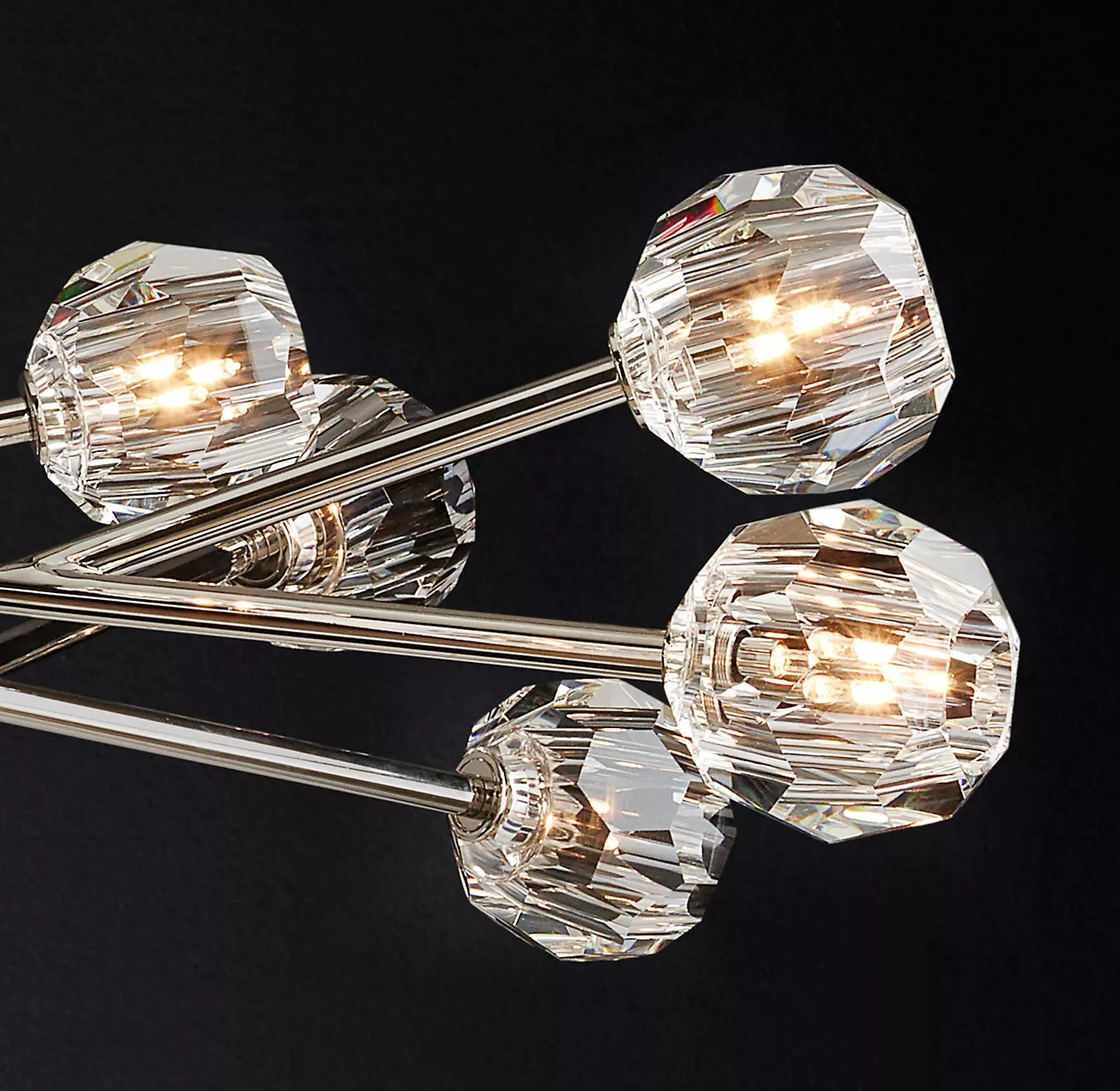 Belle De Crystal Ball Chandelier 48"