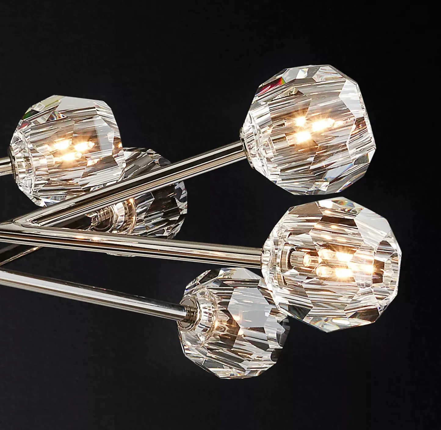 Belle De Crystal Ball Chandelier 48"