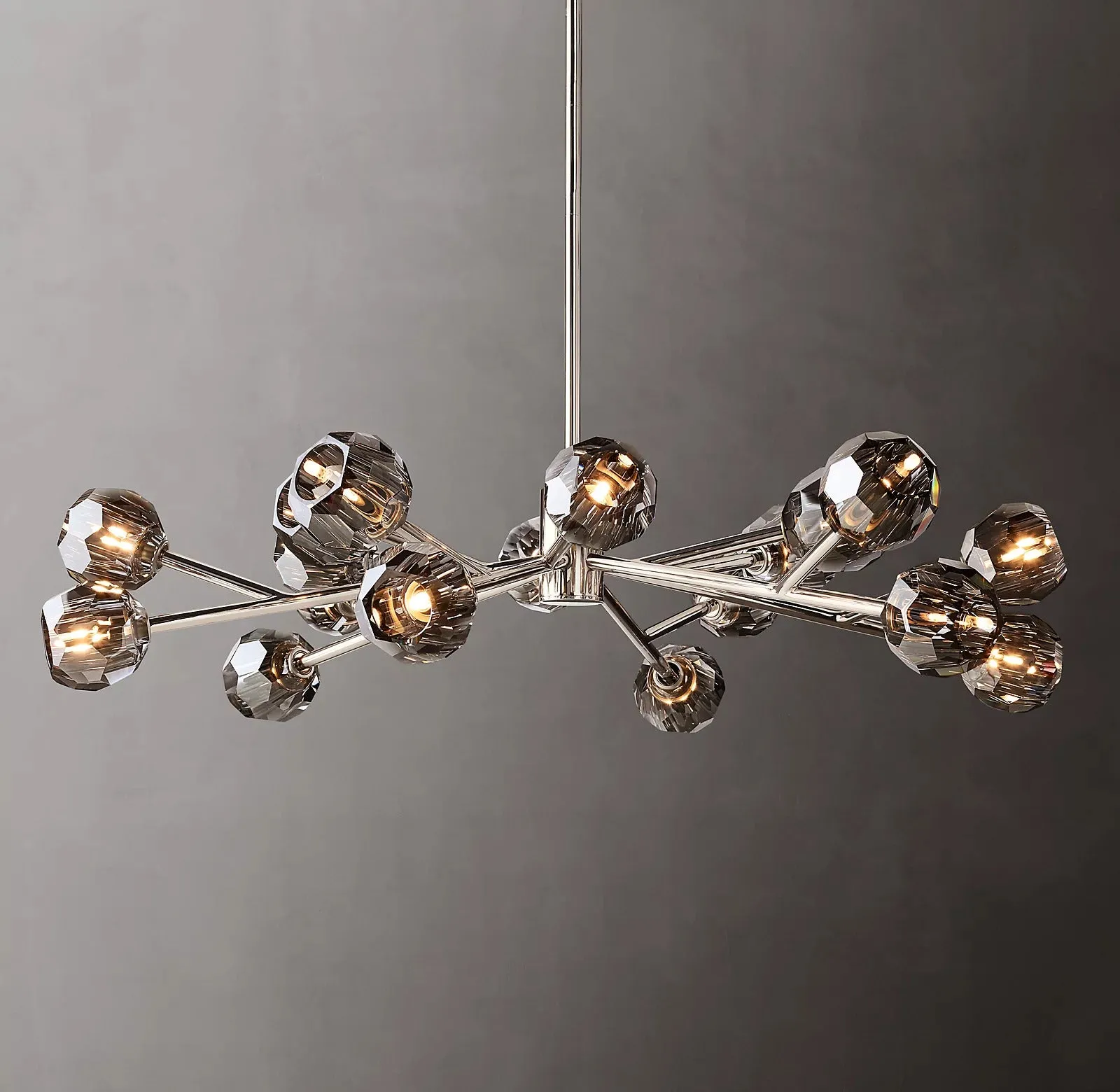 Belle De Crystal Ball Chandelier 48"