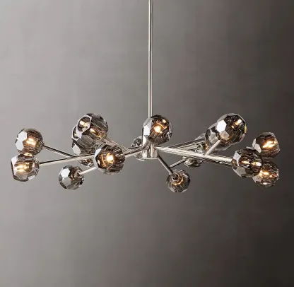 Belle De Crystal Ball Chandelier 48"