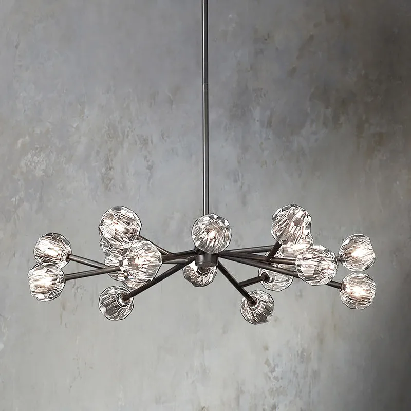 Belle De Crystal Ball Chandelier 48"
