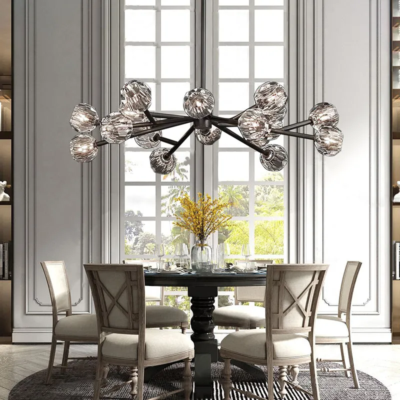 Belle De Crystal Ball Chandelier 48"