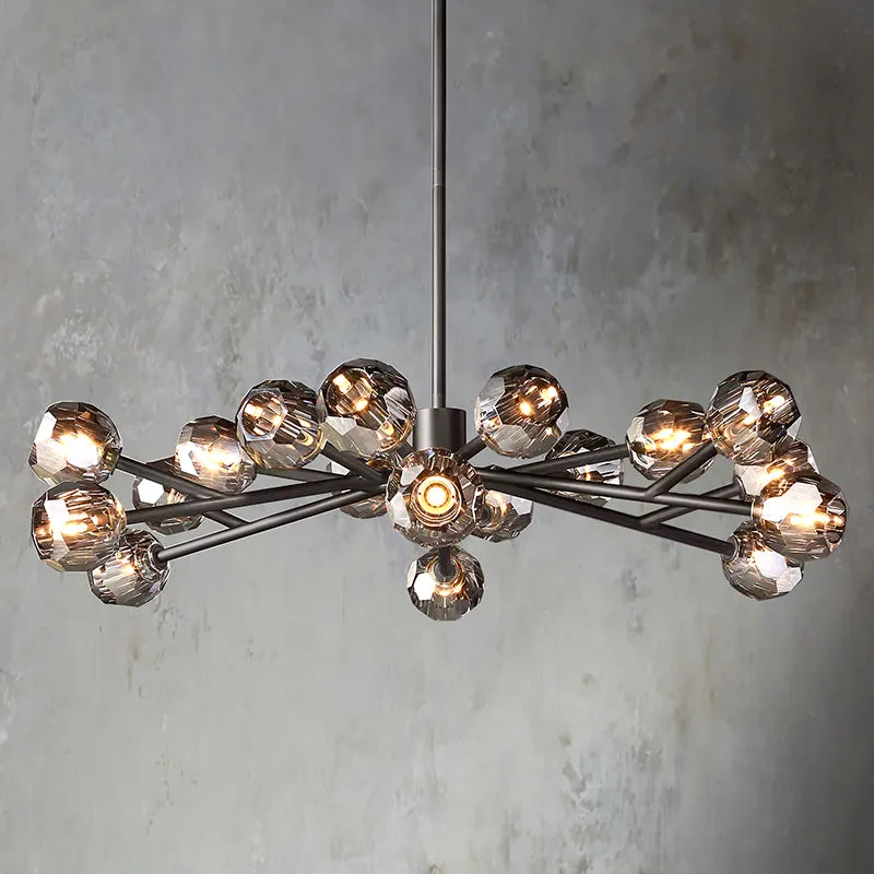 Belle De Crystal Ball Chandelier 48"