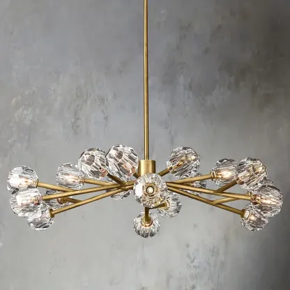 Belle De Crystal Ball Chandelier 48"