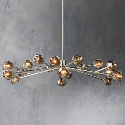 Belle De Crystal Ball Chandelier 60"