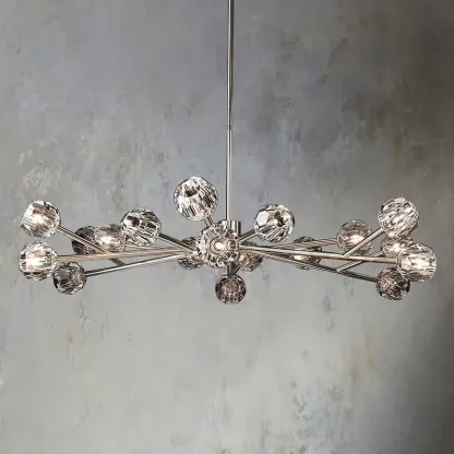 Belle De Crystal Ball Chandelier 60"
