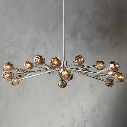 Belle De Crystal Ball Chandelier 60"