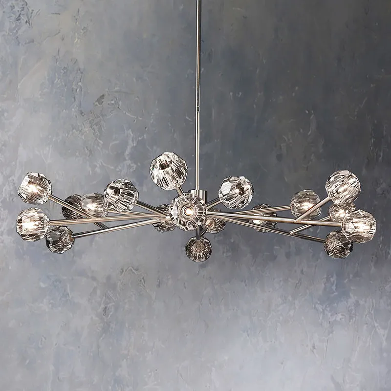 Belle De Crystal Ball Chandelier 60"