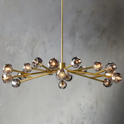 Belle De Crystal Ball Chandelier 60"