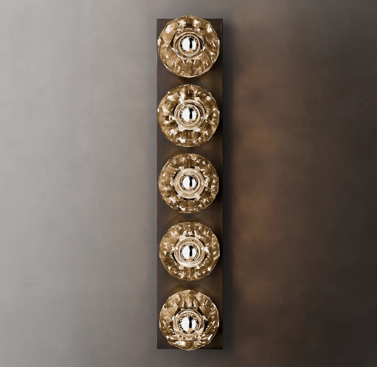 Belle De Crystal Ball Linear Ground Wall Sconce