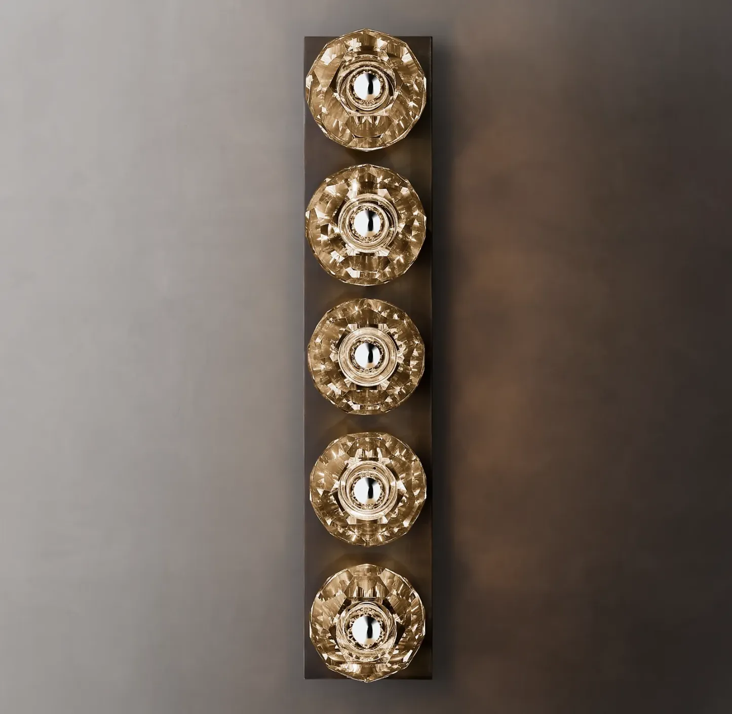 Belle De Crystal Ball Linear Ground Wall Sconce