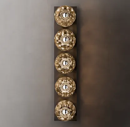 Belle De Crystal Ball Linear Ground Wall Sconce