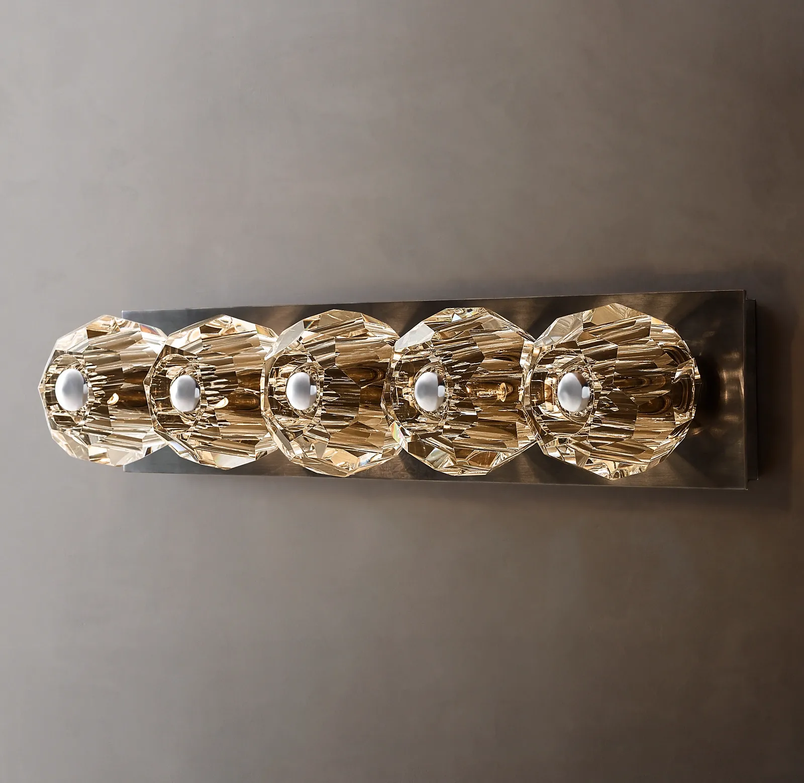 Belle De Crystal Ball Linear Ground Wall Sconce