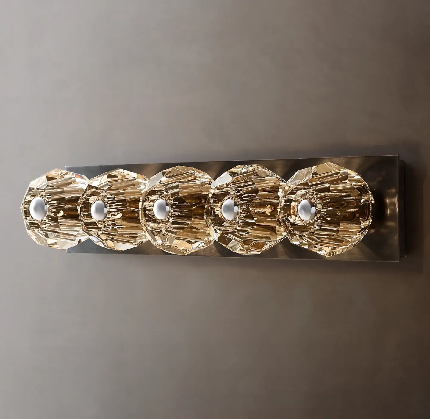 Belle De Crystal Ball Linear Ground Wall Sconce