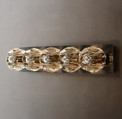 Belle De Crystal Ball Linear Ground Wall Sconce
