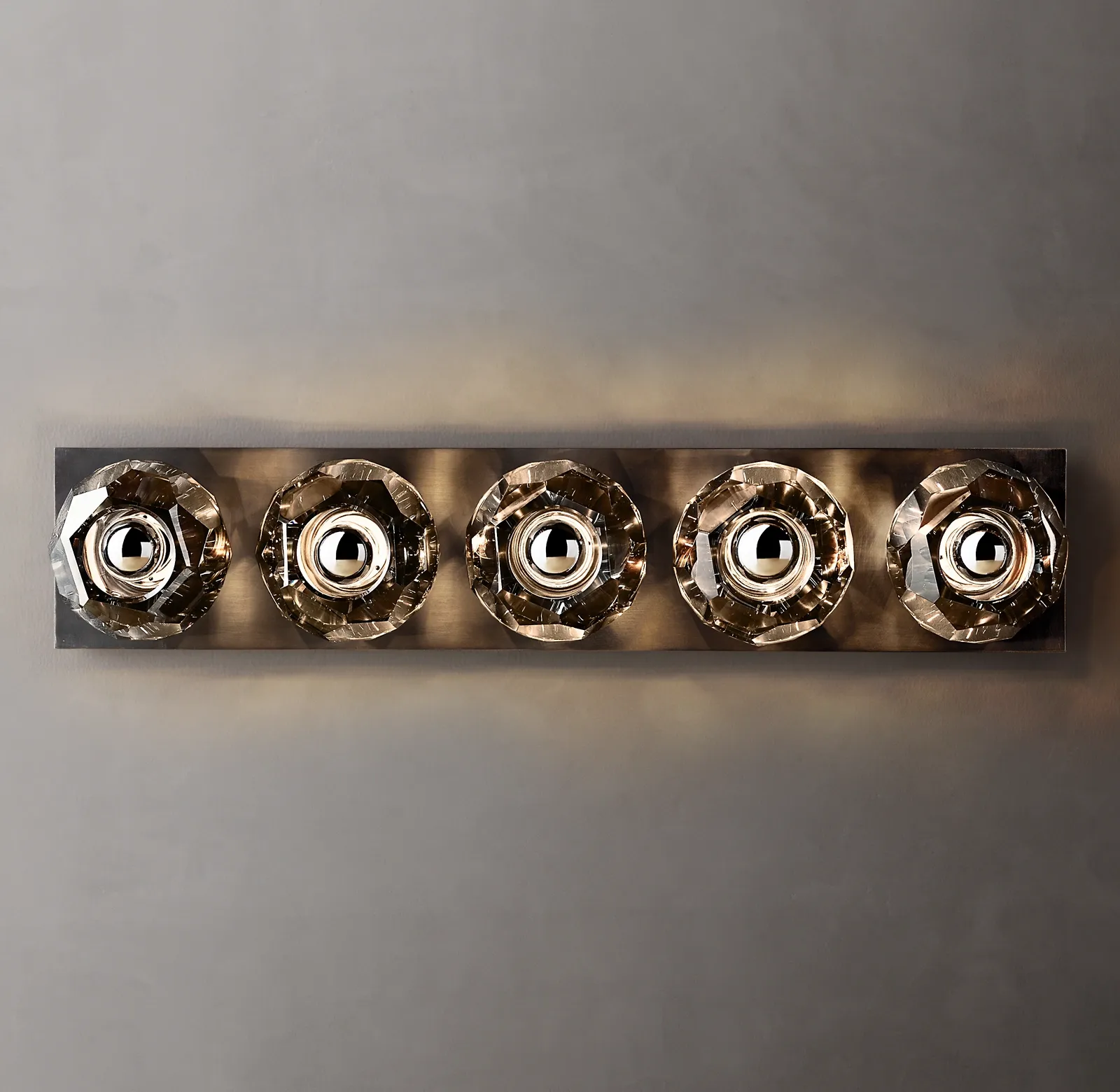 Belle De Crystal Ball Linear Ground Wall Sconce