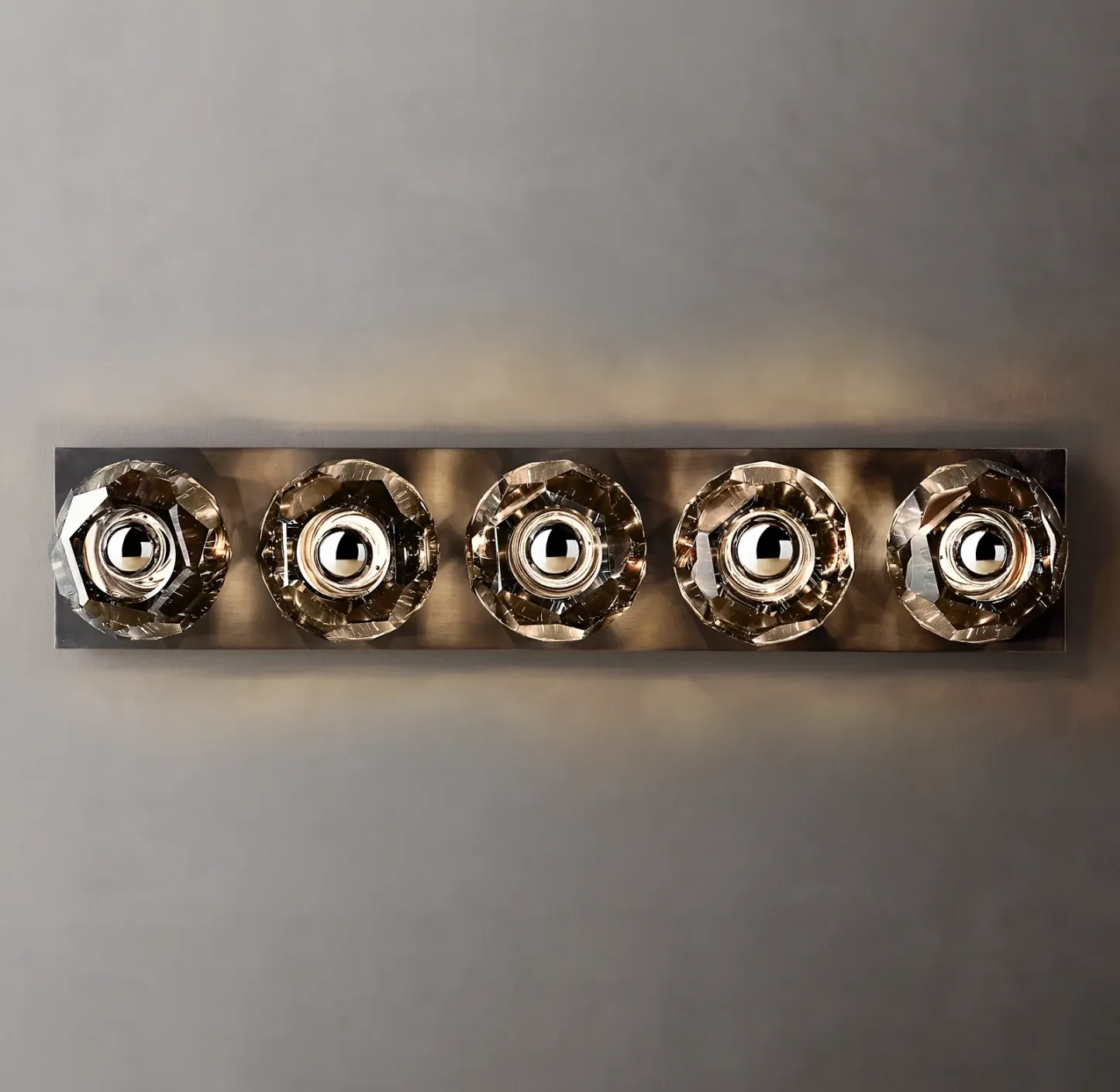 Belle De Crystal Ball Linear Ground Wall Sconce