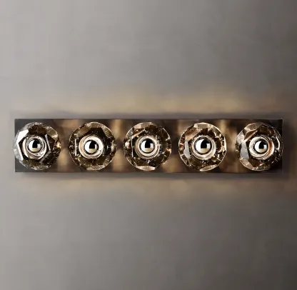 Belle De Crystal Ball Linear Ground Wall Sconce