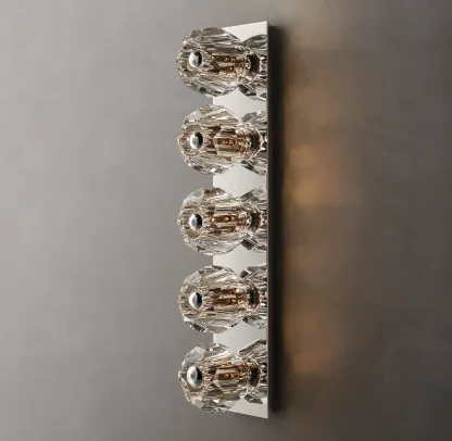 Belle De Crystal Ball Linear Ground Wall Sconce