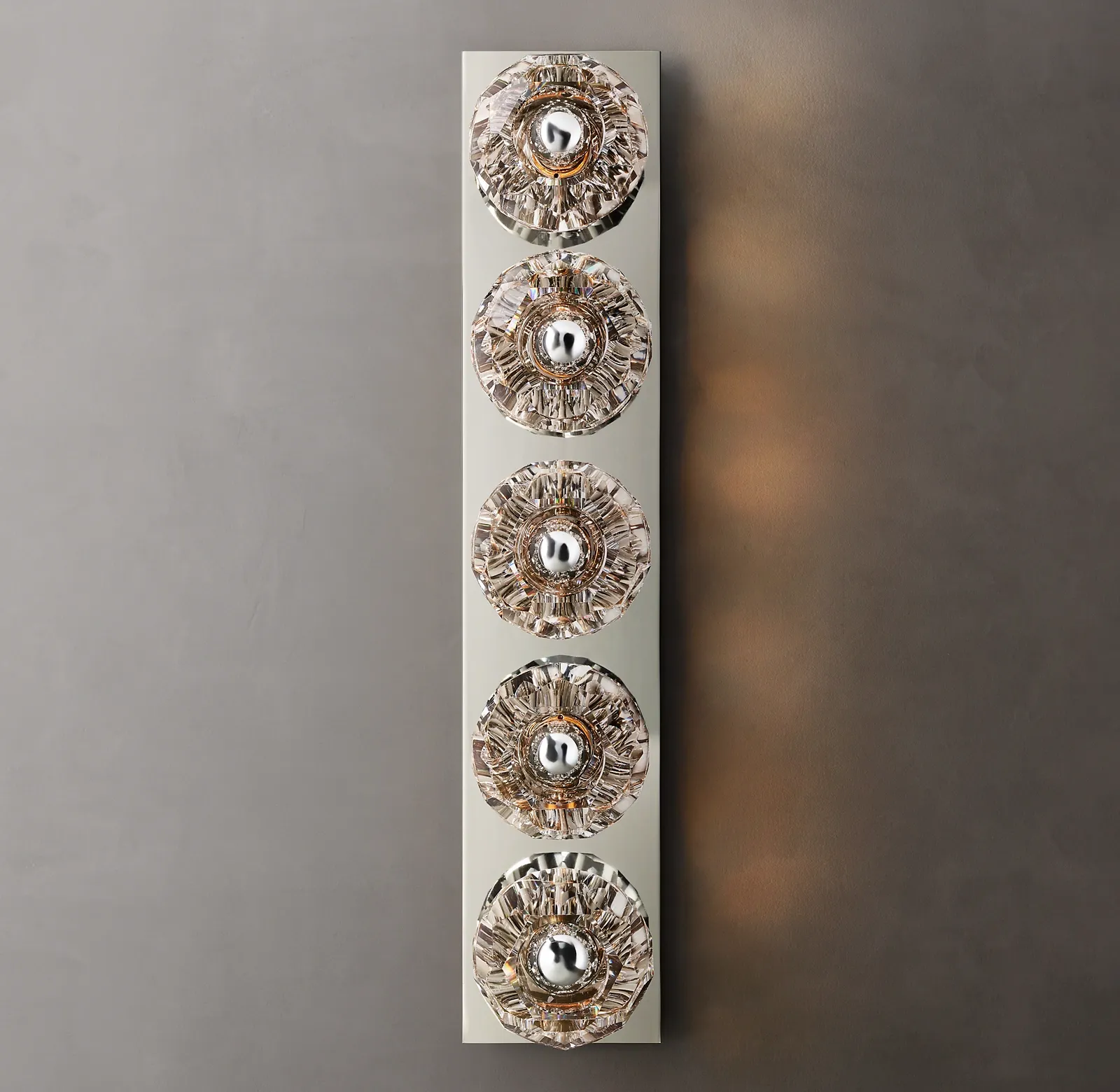 Belle De Crystal Ball Linear Ground Wall Sconce