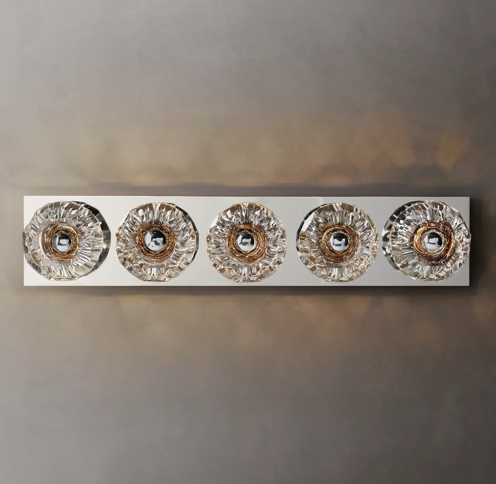 Belle De Crystal Ball Linear Ground Wall Sconce