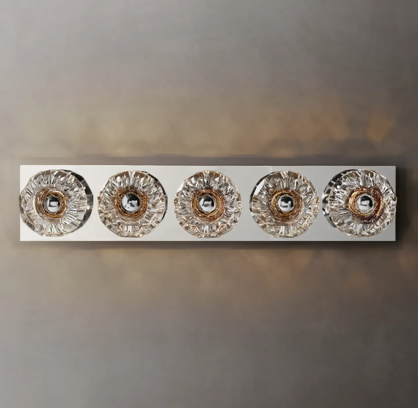 Belle De Crystal Ball Linear Ground Wall Sconce