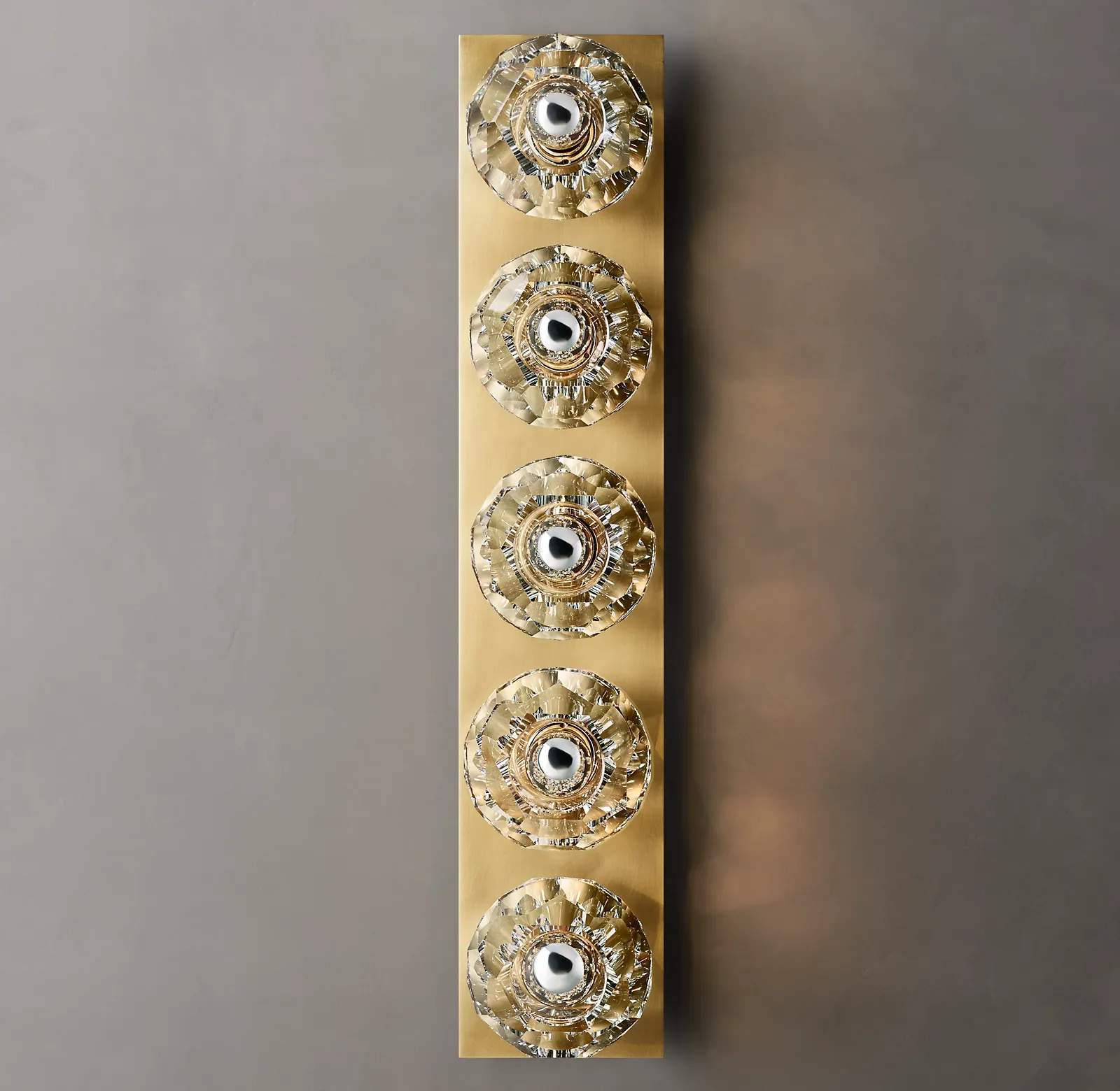 Belle De Crystal Ball Linear Ground Wall Sconce
