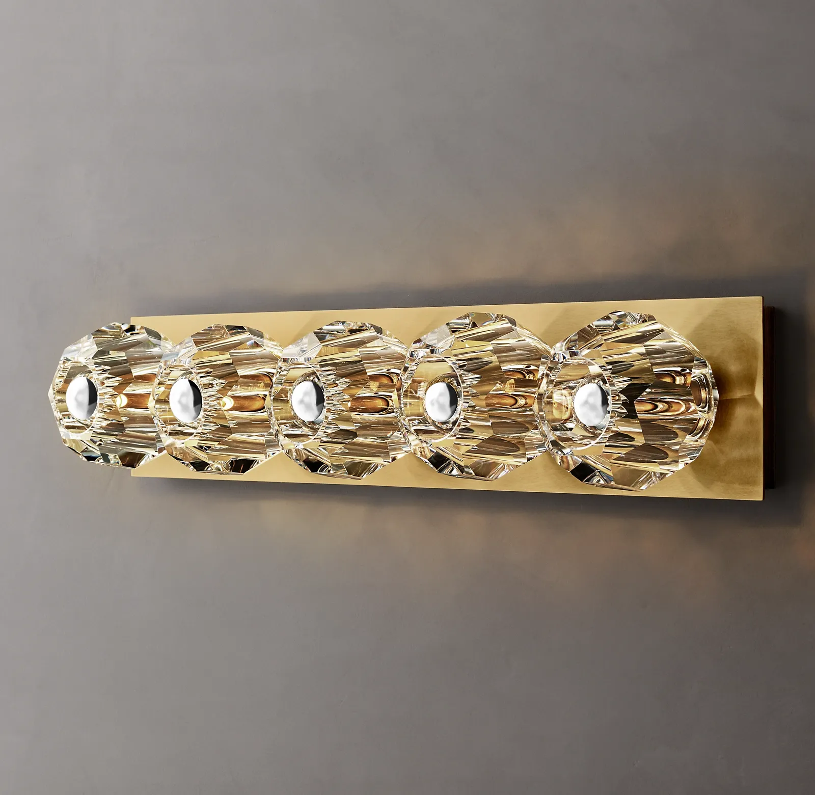 Belle De Crystal Ball Linear Ground Wall Sconce