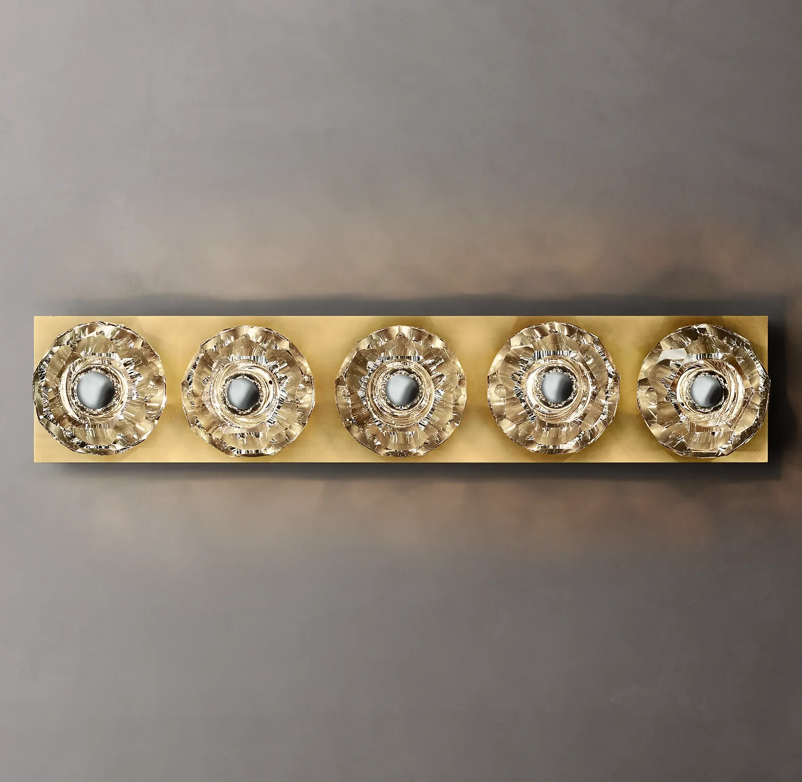 Belle De Crystal Ball Linear Ground Wall Sconce