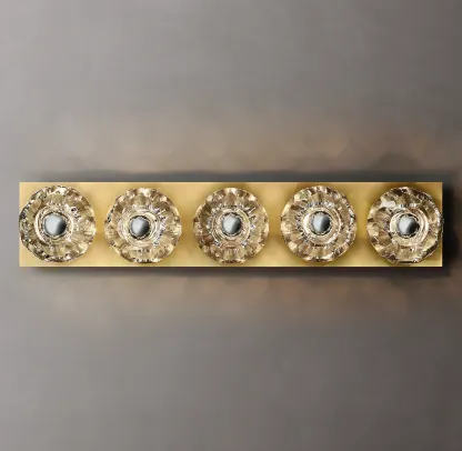 Belle De Crystal Ball Linear Ground Wall Sconce