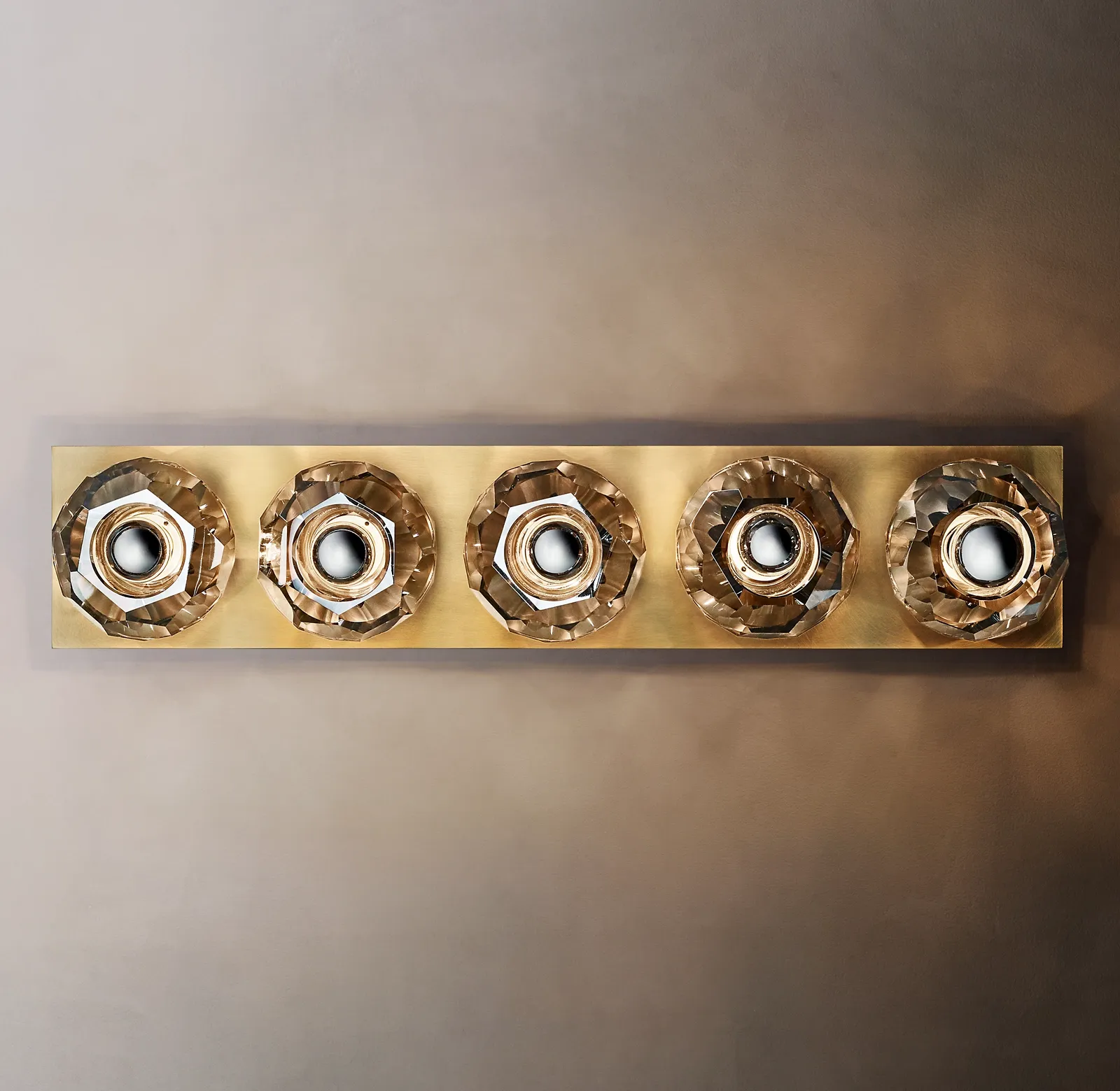 Belle De Crystal Ball Linear Ground Wall Sconce