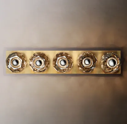 Belle De Crystal Ball Linear Ground Wall Sconce