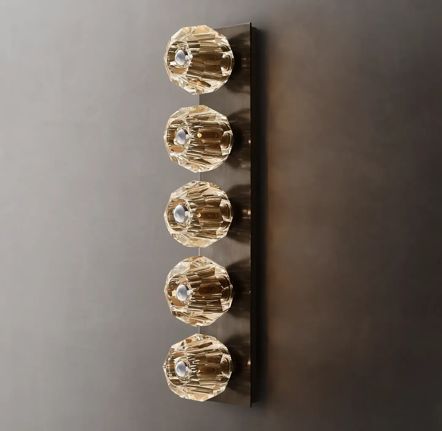 Belle De Crystal Ball Linear Ground Wall Sconce