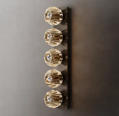 Belle De Crystal Ball Linear Ground Wall Sconce
