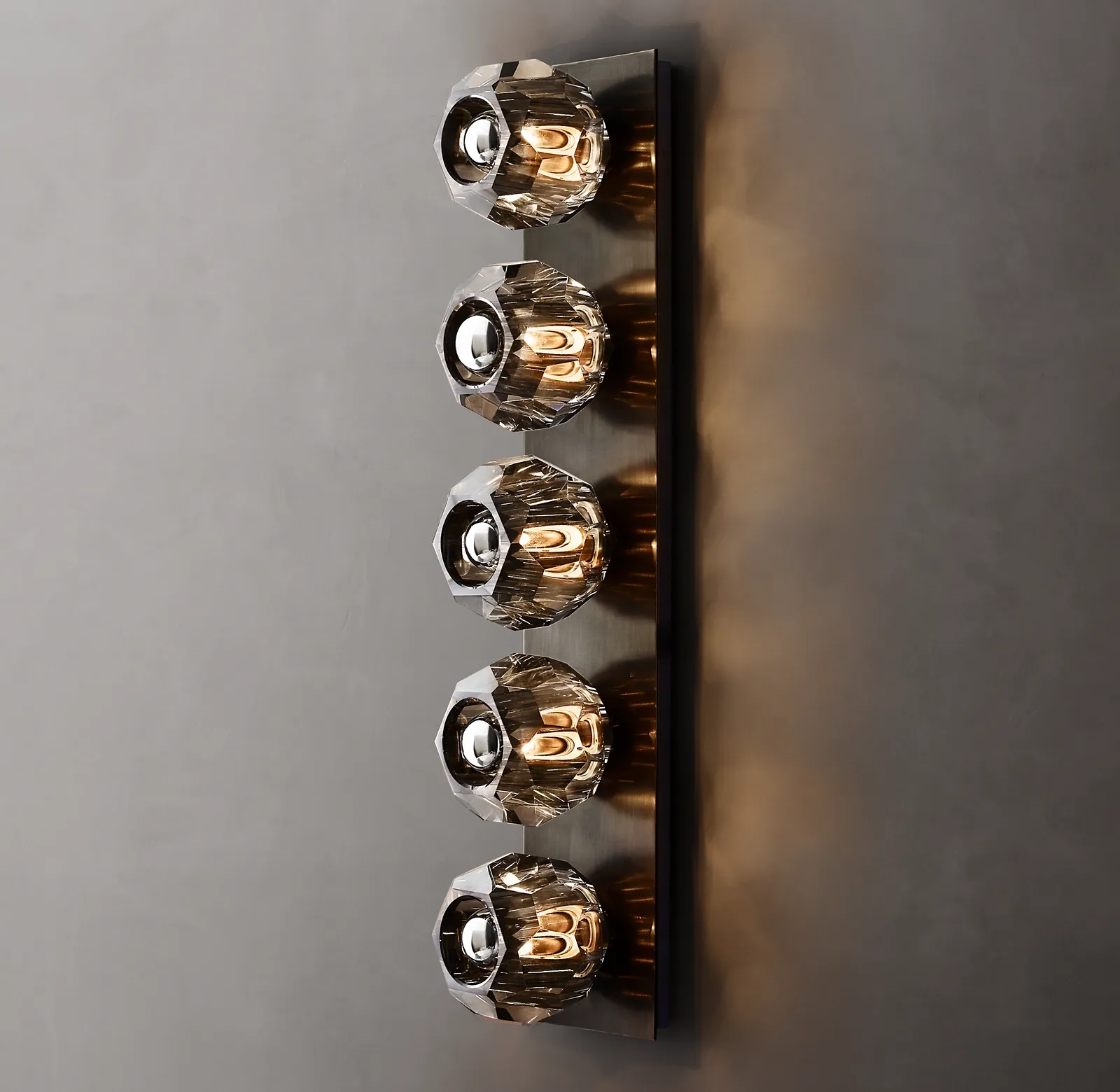 Belle De Crystal Ball Linear Ground Wall Sconce