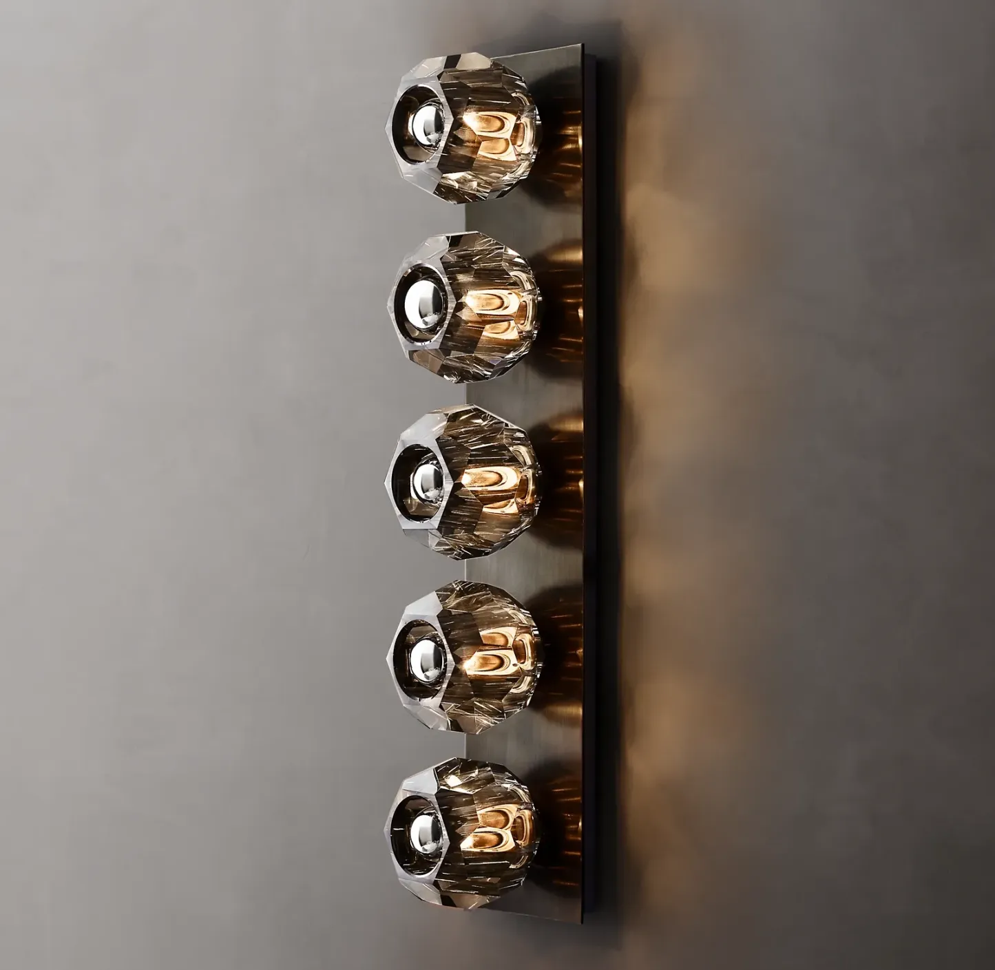 Belle De Crystal Ball Linear Ground Wall Sconce