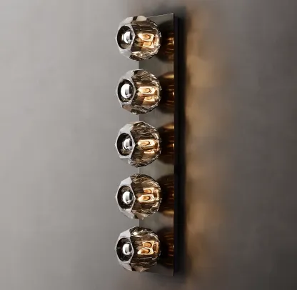Belle De Crystal Ball Linear Ground Wall Sconce