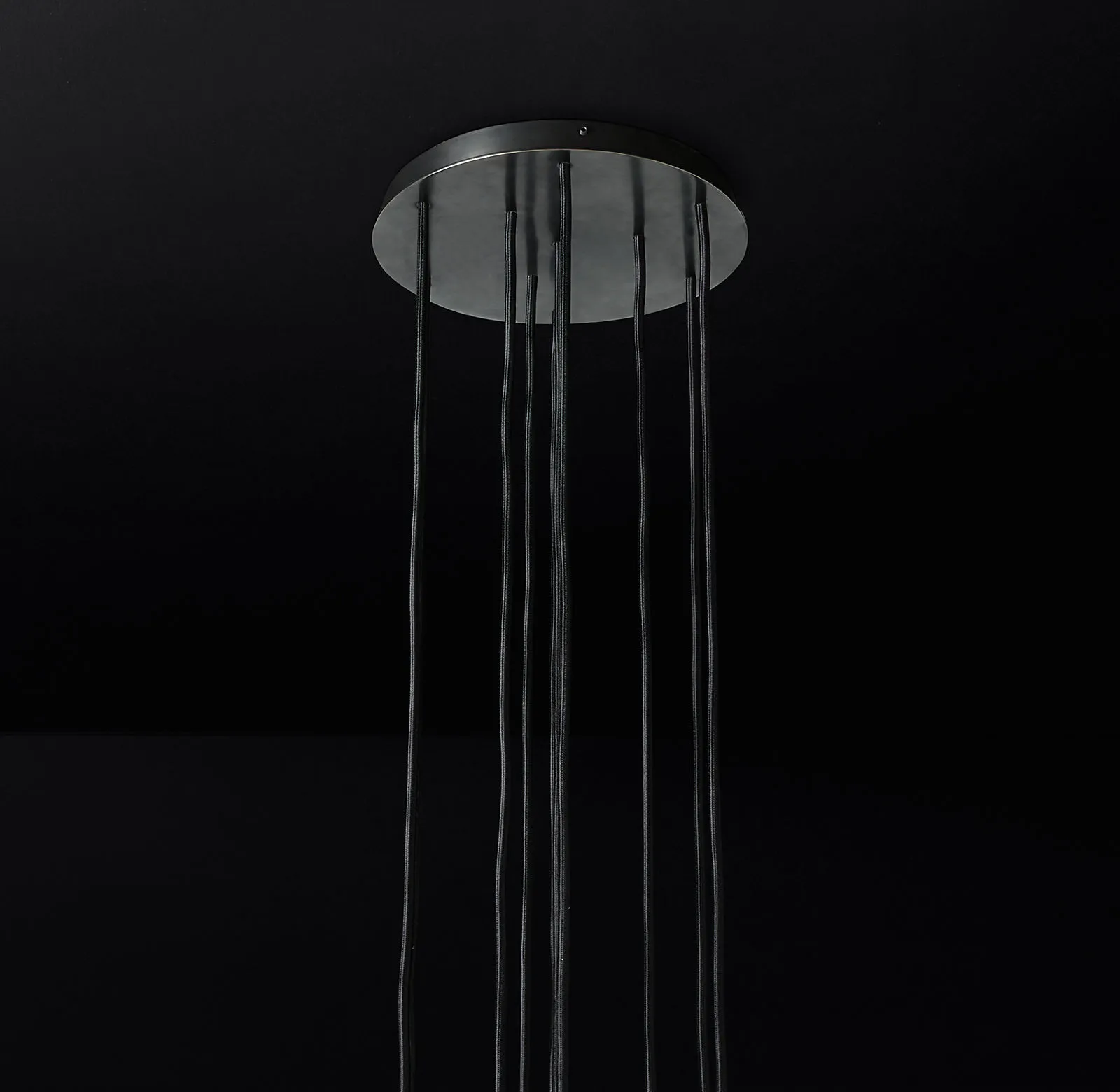 Belle De Crystal Ball Round Cluster Chandelier 14"
