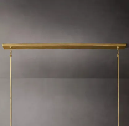 Belle De Crystal Linear Chandelier 60"