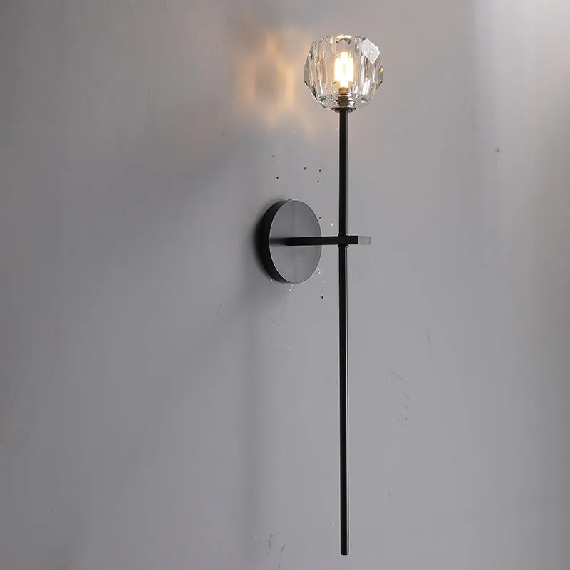 Belle De Crystal Single-Head Ball Wall Sconce