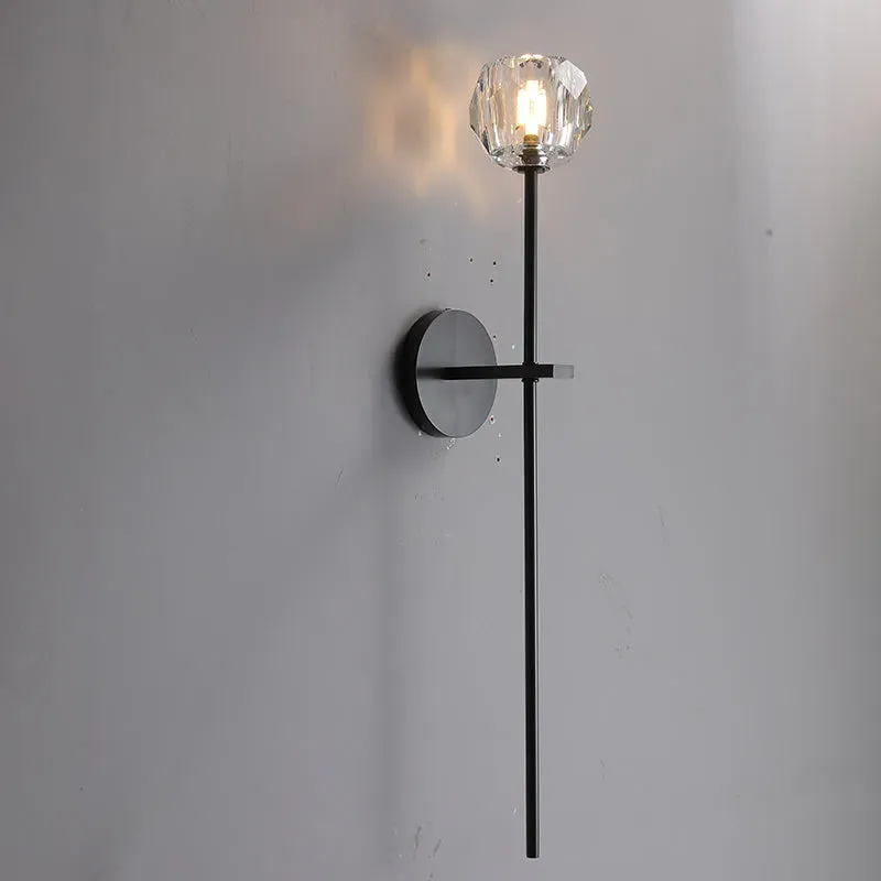 Belle De Crystal Single-Head Ball Wall Sconce