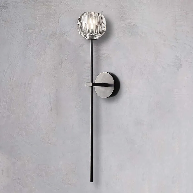 Belle De Crystal Single-Head Ball Wall Sconce