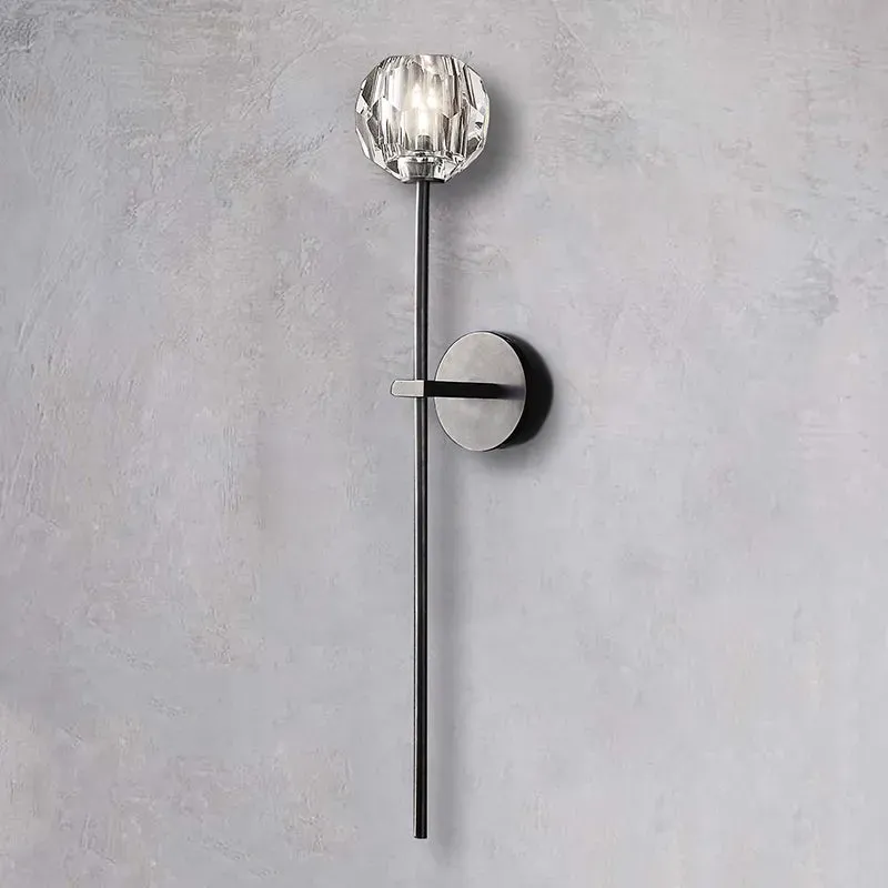 Belle De Crystal Single-Head Ball Wall Sconce