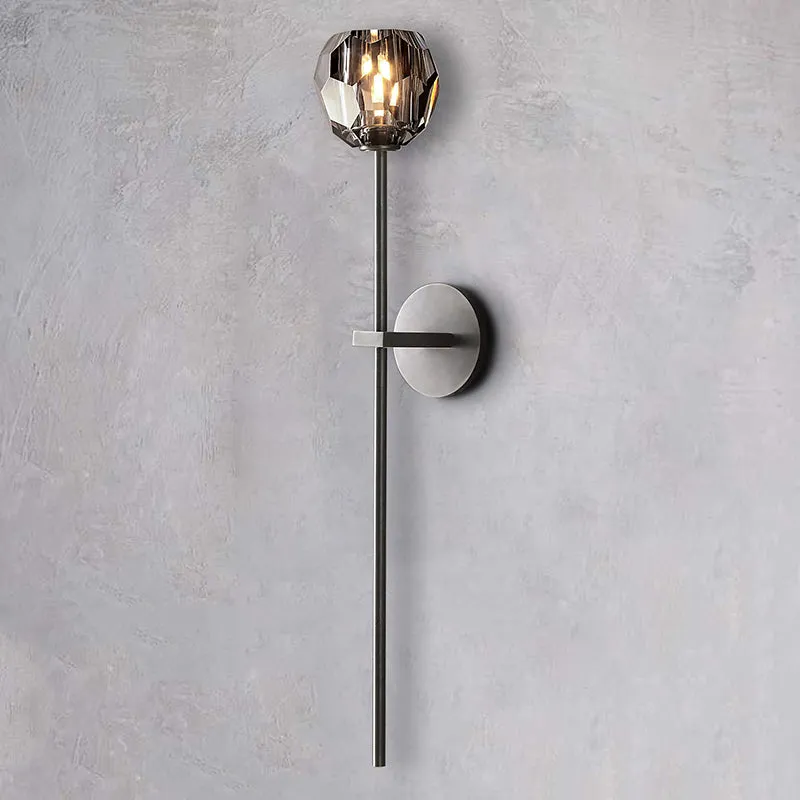 Belle De Crystal Single-Head Ball Wall Sconce