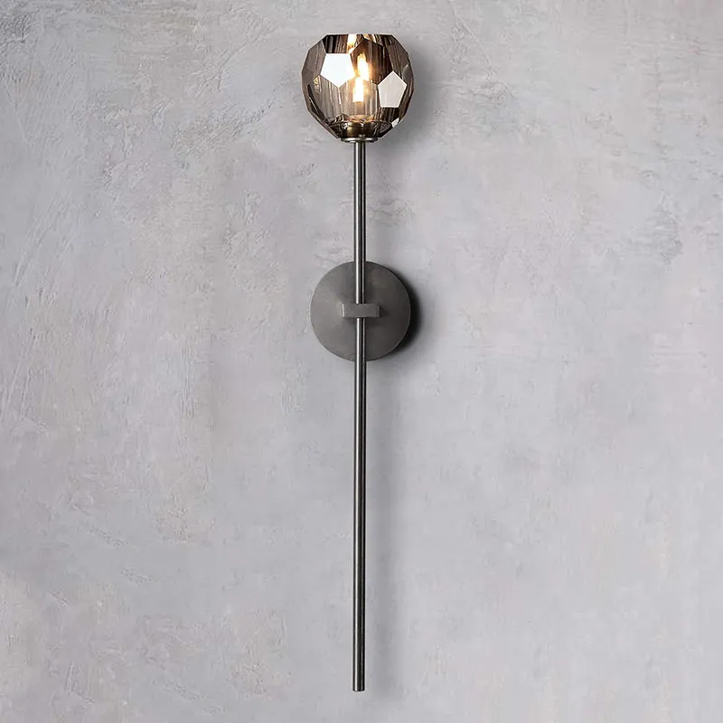 Belle De Crystal Single-Head Ball Wall Sconce
