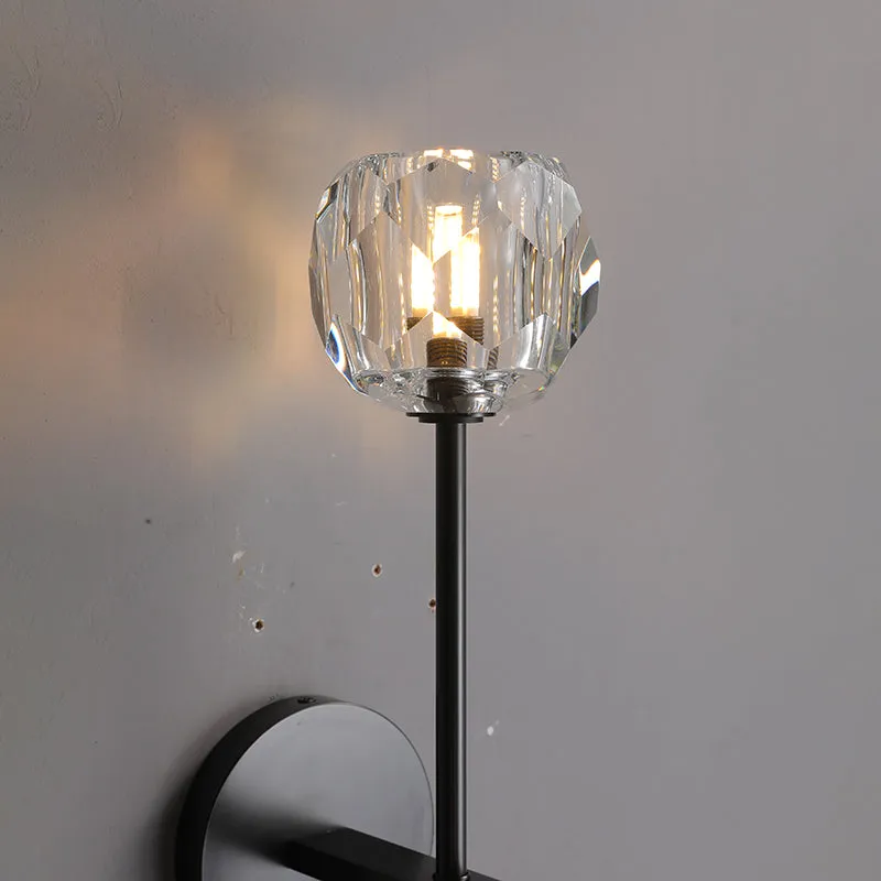 Belle De Crystal Single-Head Ball Wall Sconce