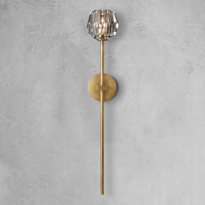 Belle De Crystal Single-Head Ball Wall Sconce