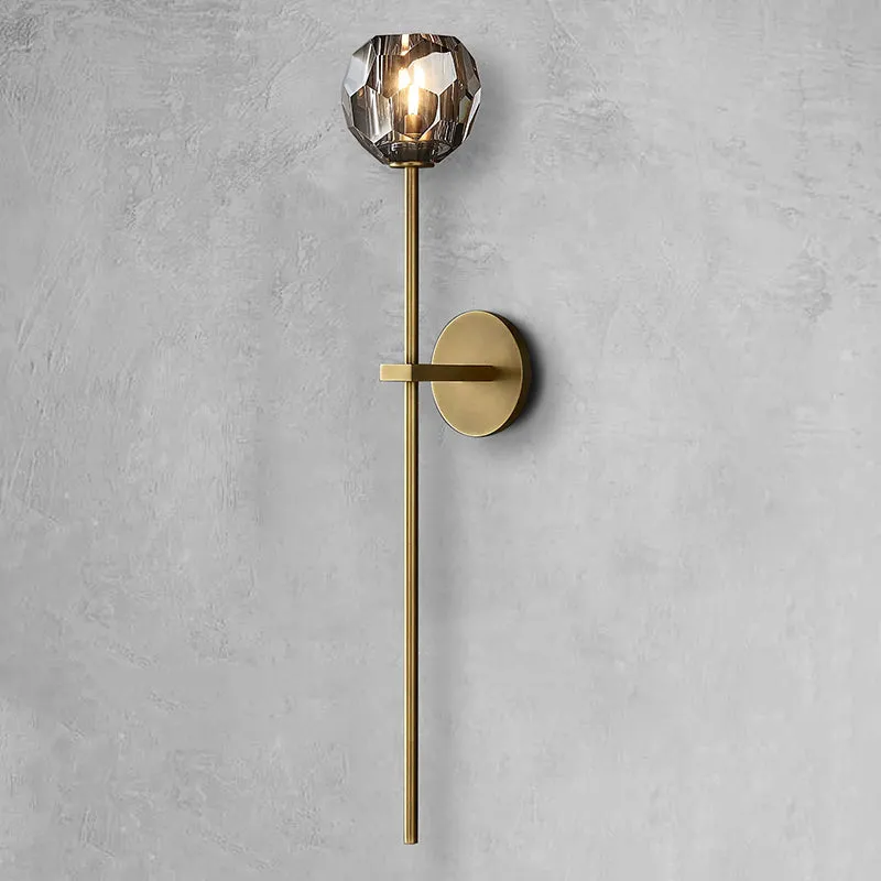Belle De Crystal Single-Head Ball Wall Sconce