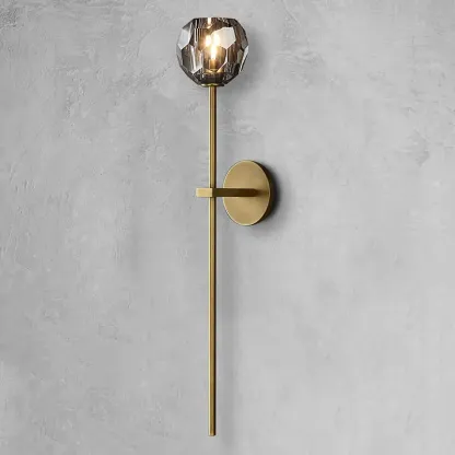Belle De Crystal Single-Head Ball Wall Sconce